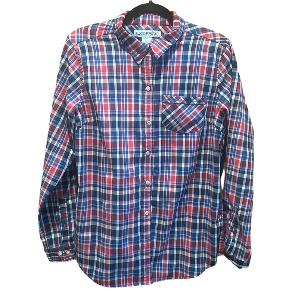 ExOfficio outdoor flannel shirt size M